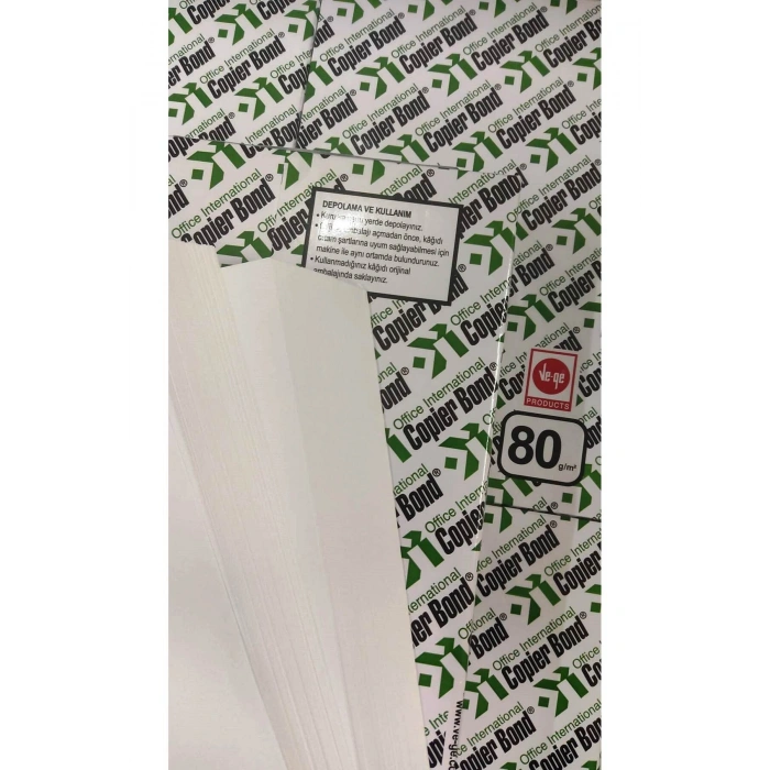 FOTOKOPİ KAĞIDI - VE-GE - COPİER BOND 500 LÜ FOTOKOPİ KAĞIDI.