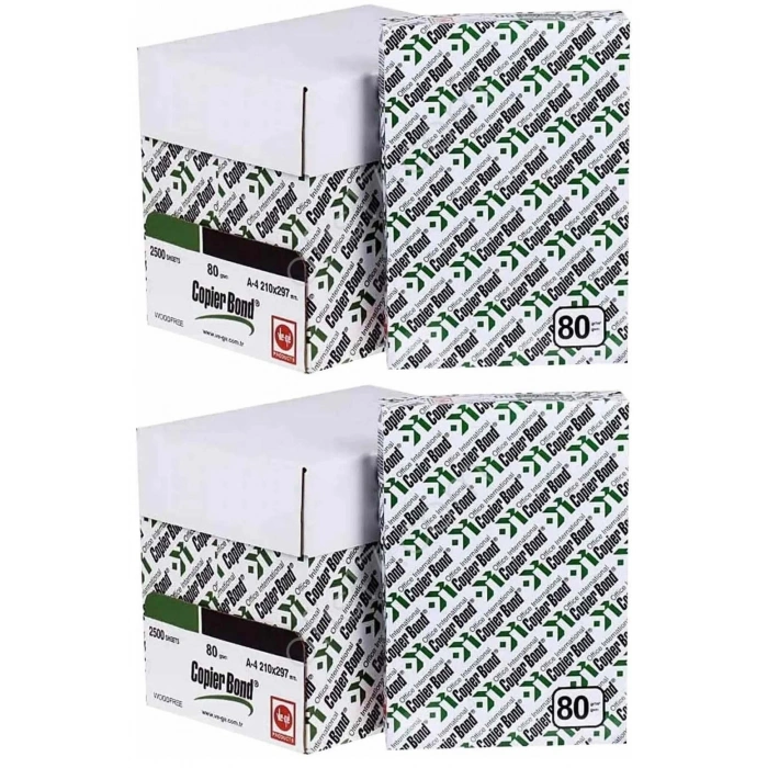 Copier Bond (ve-ge) A4 80gr/m2 Fotokopi Kağıdı 5000 Adet (10pk*500)