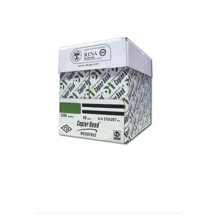 A4 80gr Fotokopi Kağıdı 5×500=2500 Adet(1 Koli)