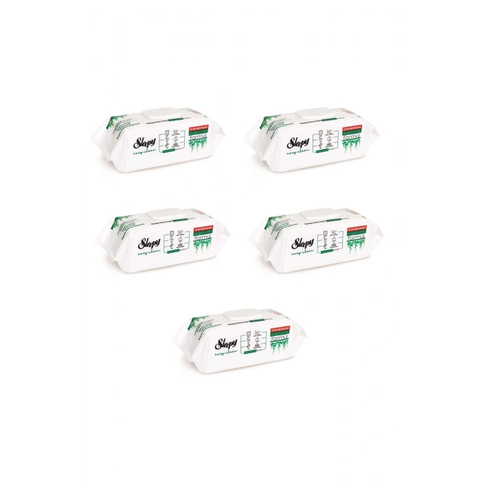 Easy Clean Sirke Karbonat Beyaz Sabun Katkılı Yüzey Temizlik Islak Havlusu - 100lü 5 Paket
