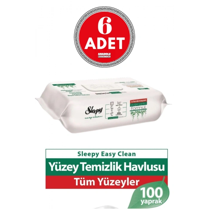 Easy Clean Yüzey Temizlik Havlusu 100 Lü X 6 Adet