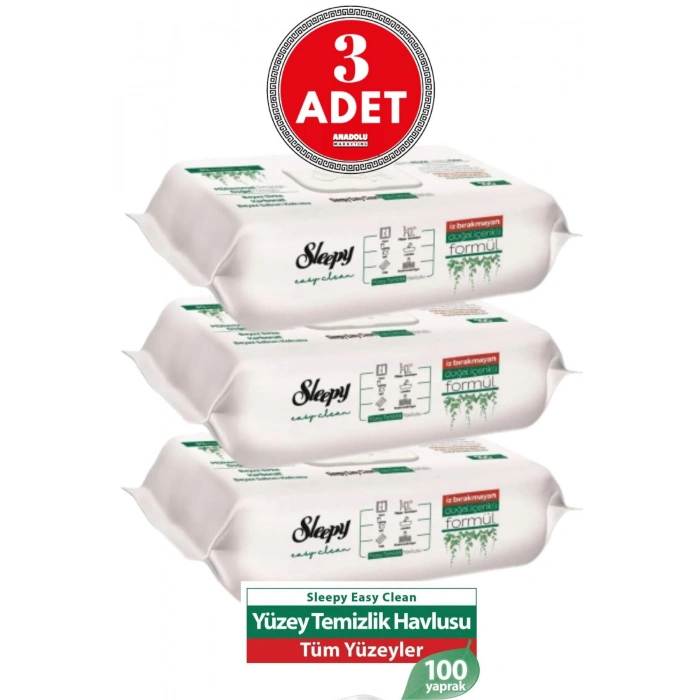 Easy Clean Yüzey Temizlik Havlusu 100 Lü X 3 Adet (300 YAPRAK)