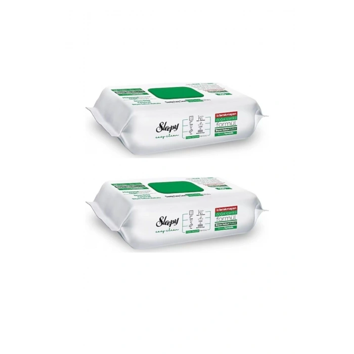 - YÜZEY TEMIZLİK HAVLUSU EASY CLEAN BEYAZ SABUN 100LÜ - 2 PAKET