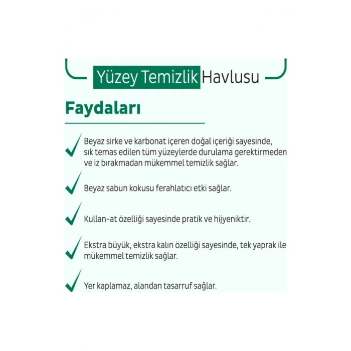Easy Clean Yüzey Temizlik Havlusu 100 Yaprak 2 ADET