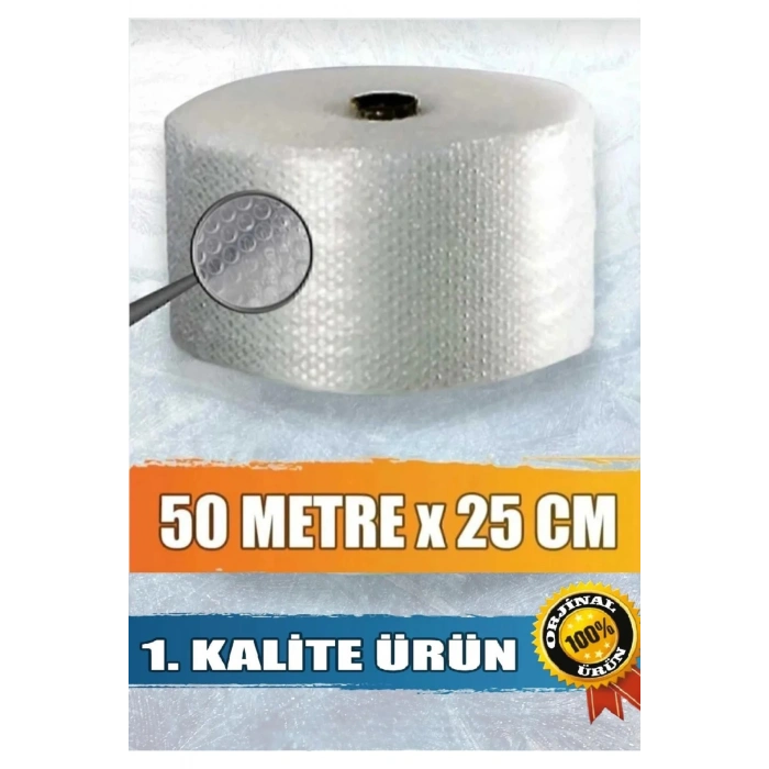Özel Ebat 1. Kalite 25 Cm X 50 Metre Balonlu Naylon Patpat Kalın Havalı Naylon Pat Pat Pıt Pıt