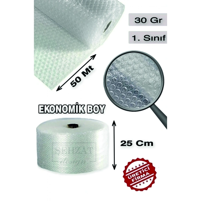 Özel Ebat 1. Kalite 25 Cm X 50 Metre Balonlu Naylon Patpat Kalın Havalı Naylon Pat Pat Pıt Pıt