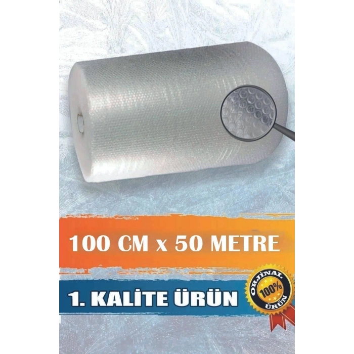 Balonlu Naylon 100cm X 50 Metre 1. Kalite Kalın Havalı Naylon Balonlu Naylon Pat Pat Pıt Pıt
