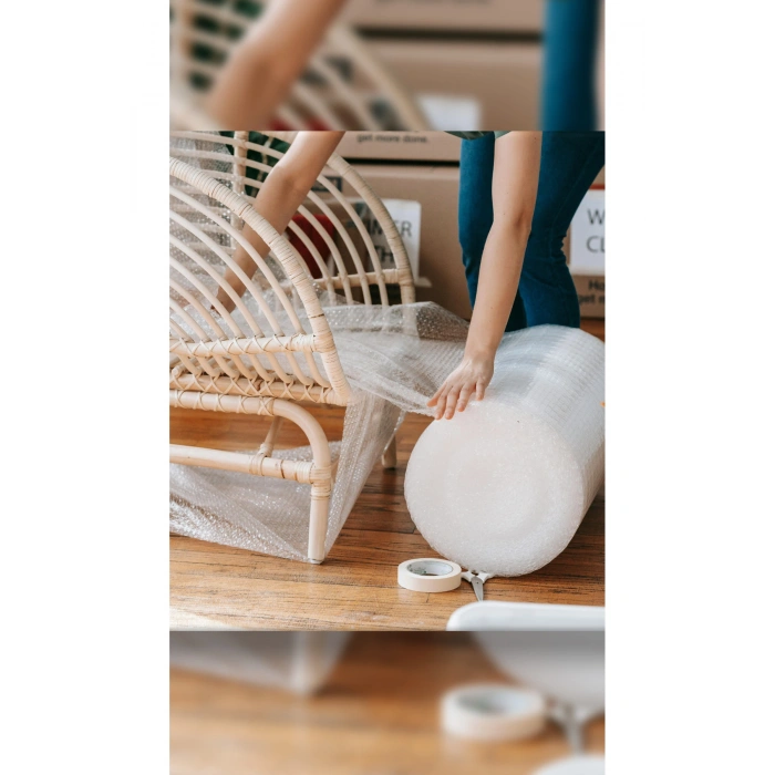 Üç Katlı Kalın Balonlu Naylon Patpat Pıtpıt Ambalaj Paketleme Eşya Koruma Naylonu 50 cmx10 mt 45 gr