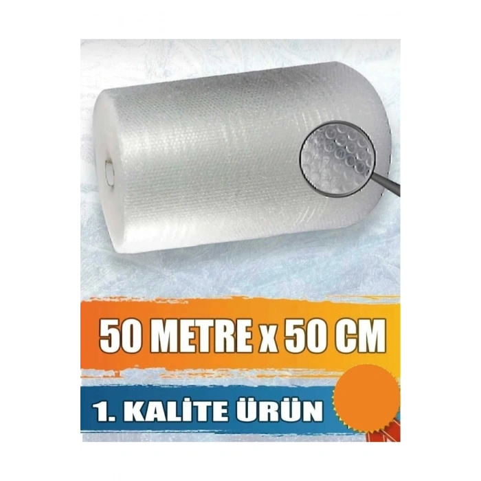 Balonlu Naylon 1.sınıf Balonlu Poşet Patpat Havalı Naylon Pat Pat Ambalaj Pat Pat-50cm X 50metre