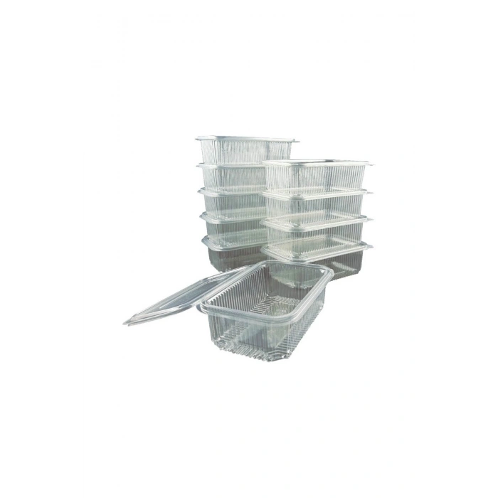 Plastik 10 adet Sızdırmaz Kapaklı Kilitli Saklama Kabı - 750 cc