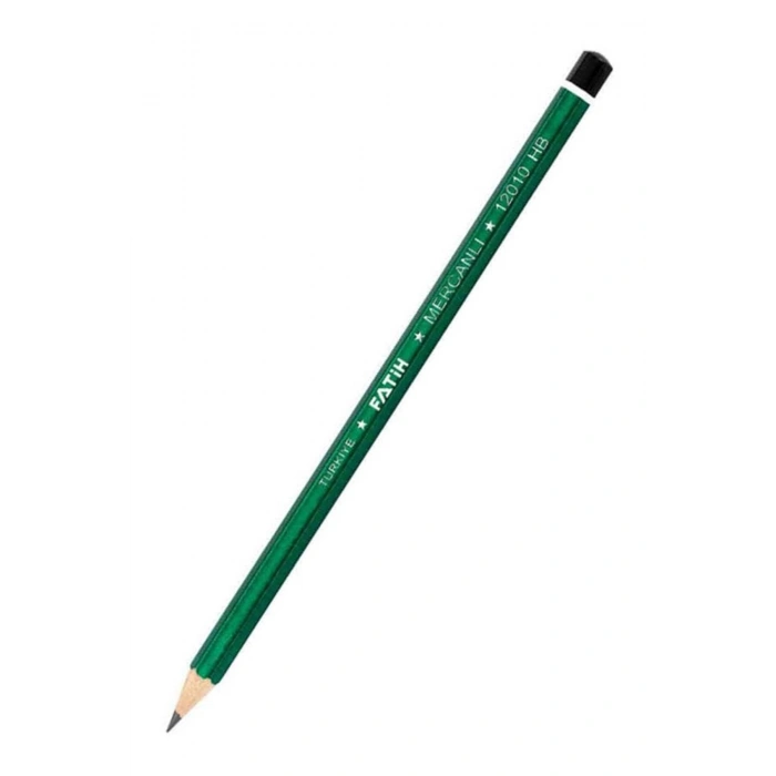 Kurşun Kalem Mercanlı Köşeli 1 Adet Fatih Kurşun Kalem HB Siyah Kurşun Kalem