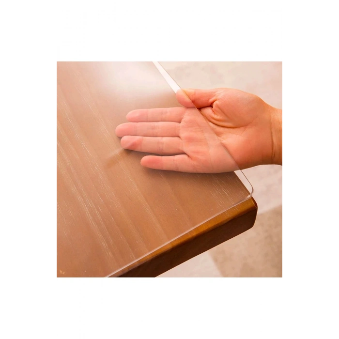 1.4 Mm Pvc Masa Örtüsü Ve Koruyucusu Süper Net Yumuşak Seffaf Su Geçirmez Isıya Dayanıklı 1.4mm