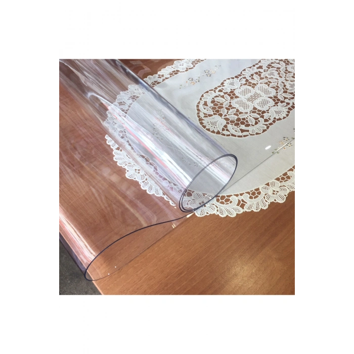 Şeffaf Kalın 1,6mm PVC Masa Örtüsü Kaymaz Koruyucu