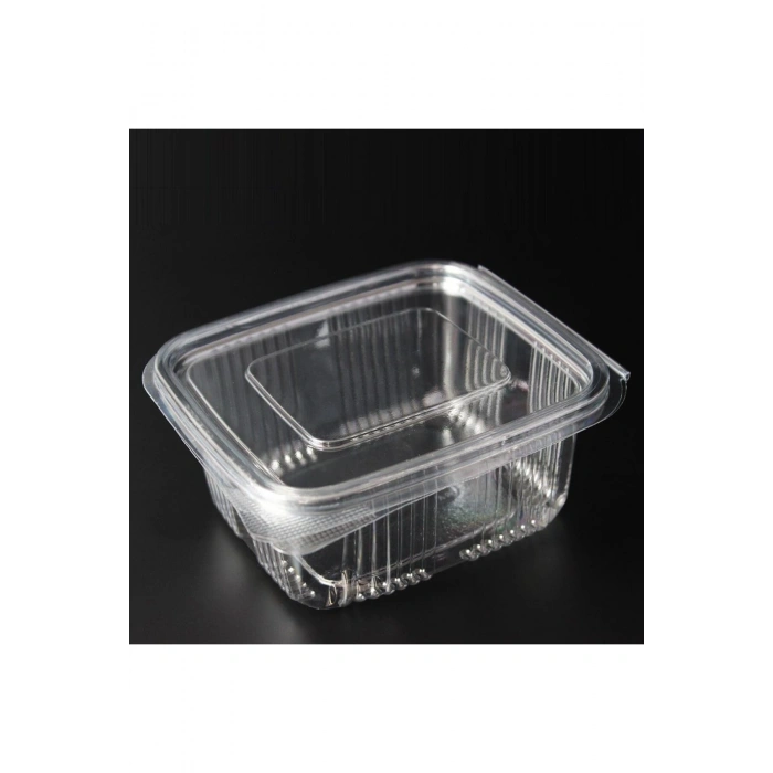 100 Adet Plastik Sızdırmaz Kap 500 Gr Cc Kullan At Tek Kullanımlık Plastik Kapaklı Kase 100Lü