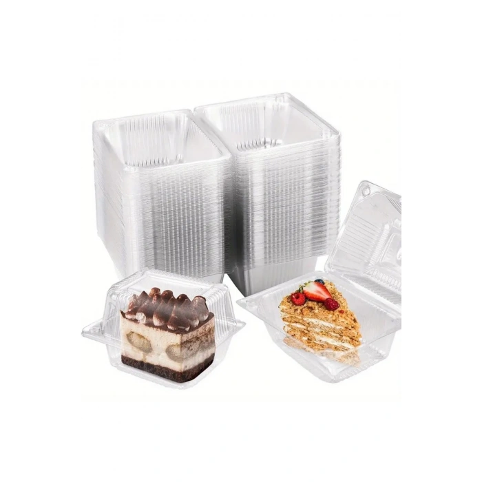 10 Adet 500 CC Peynir Kabı Yarım Kapak Sızdırmaz Kab Derin Dondurucu Pasta Meyve Kurabiye