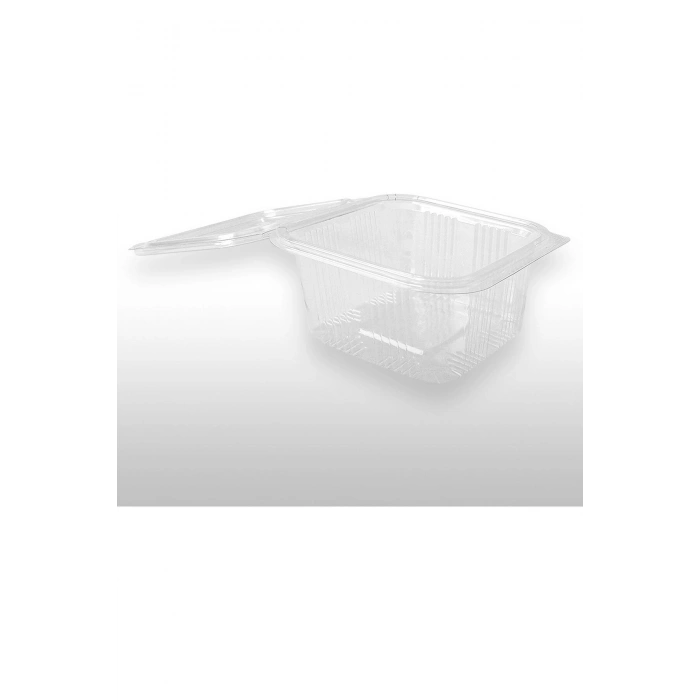 Plastik Sızdırmaz Kap 500 cc Kendinden Kapaklı 100lü