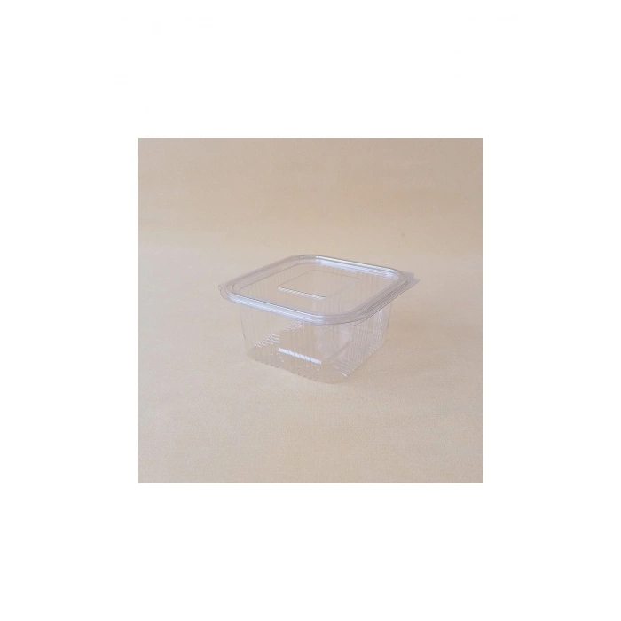 Plastik Sızdırmaz Kap 500 cc Kendinden Kapaklı 100lü