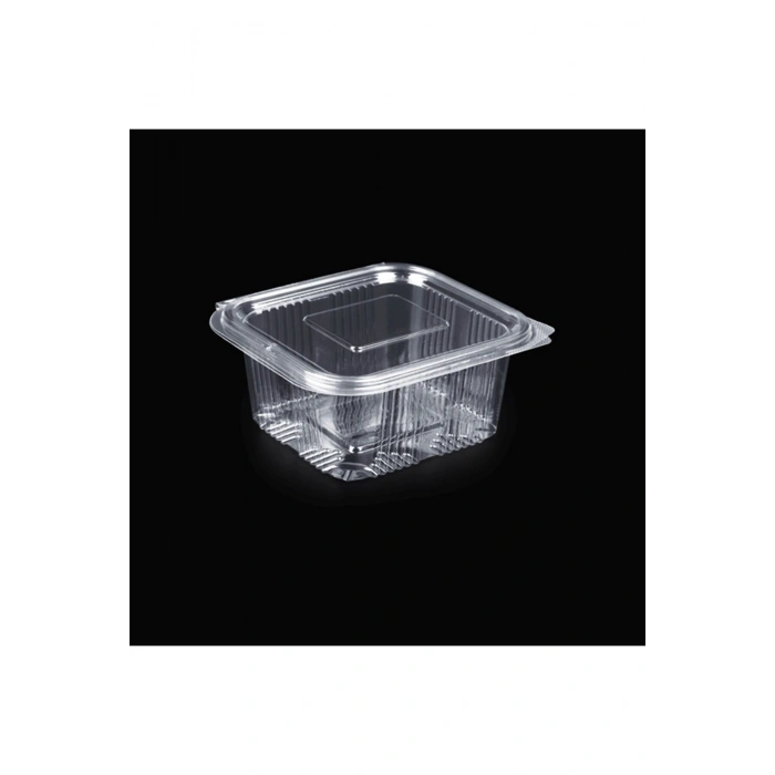 KULLAN AT TEK KULLANIMLIK 50 ADET 500 GR-CC PLASTİK SIZDIRMAZ KAPAKLI KAP KASE SAKLAMA 500 GR CC