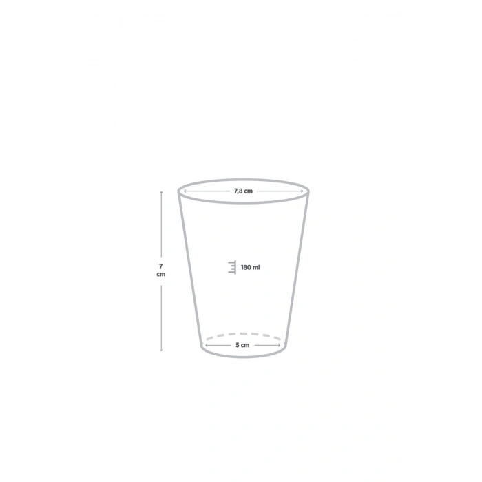 Seo Kristal Su Bardağı 180 Cc - 25li Bardak Kristal-kristal