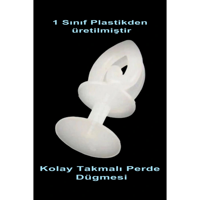 Geçmeli Perde Ve Tül Düğmesi Korniş Halkası(50 Adet) Dikilebilir Özelliğinde