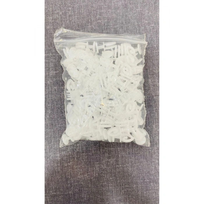 Geçmeli Tül ve Perde Düğmesi Korniş Halkası (100 Adet) Dikilebilir