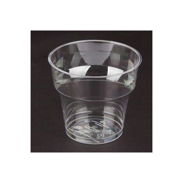 Mg Home Şeffaf Kristal Mika Ekstra Sert Plastik Bardak 180 Cc 25 Adet