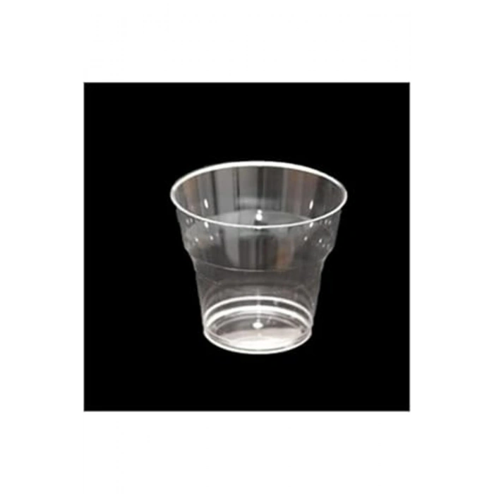 25 Li Şeffaf 180Cc Mika Sert Plastik Bardak 1000 Adet