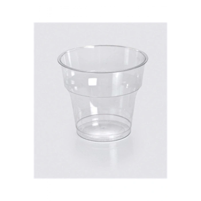 şeffaf mika kristal bardak sert plastik 25li paketi 180cc