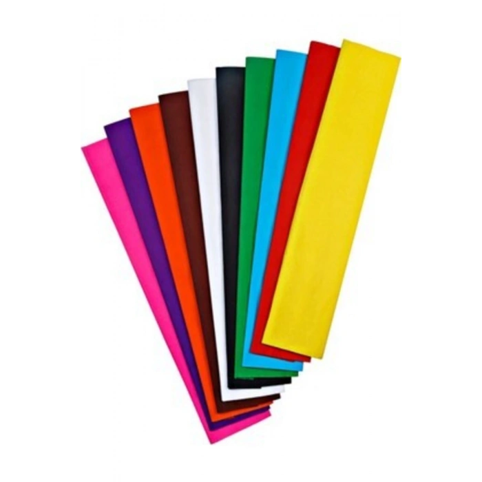 Krepon Kağıdı 50x200 Cm. 10 Renk Karışık