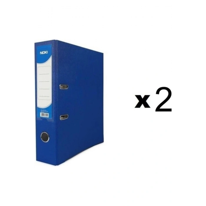 Geniş Plastik Büro Klasörü Mavi 2li