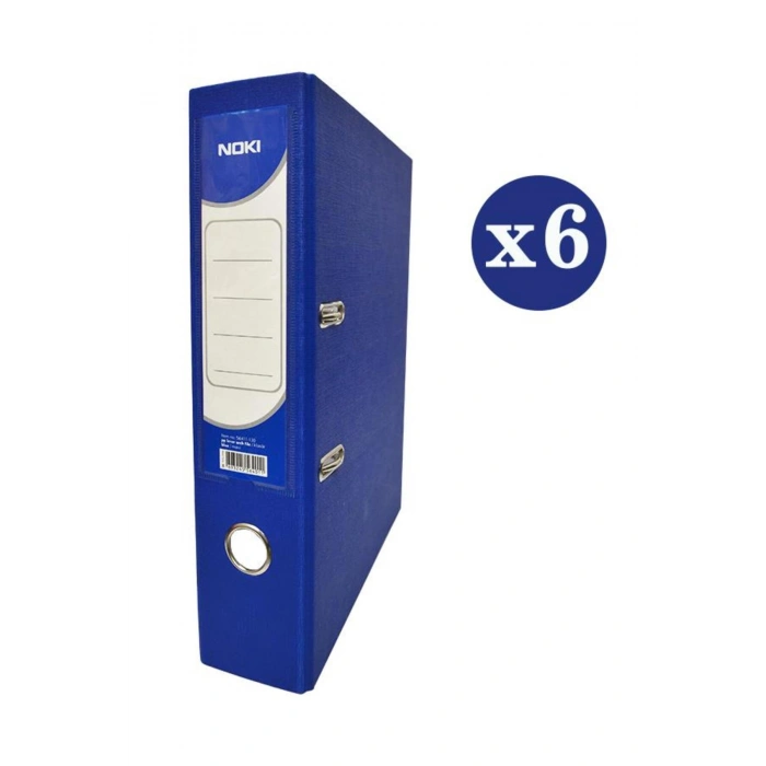 Klasör Plastik Çıtalı Geniş Mavi 6’lı