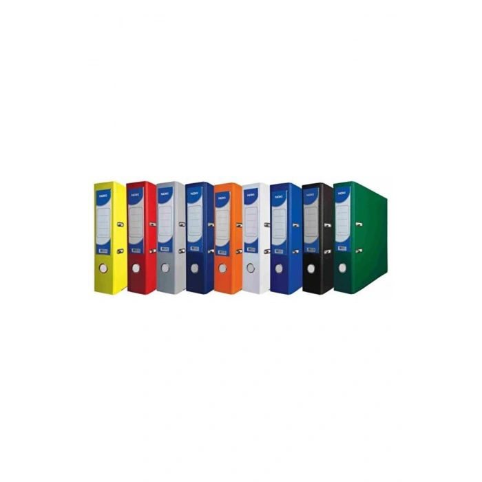 12 Adet Mavi Geniş Plastik Klasör