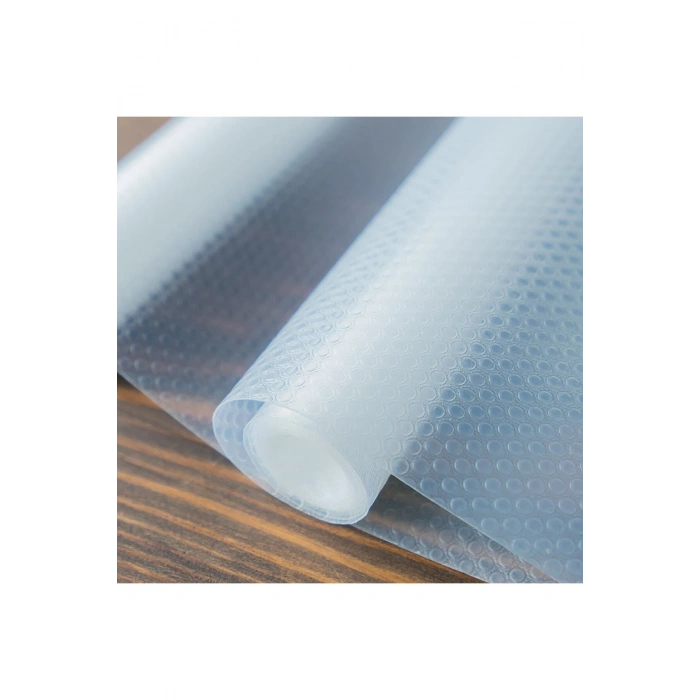 Eva Kaymaz 45 X 300 Cm Şeffaf Dolap Içi Kaydırmaz Raflık Mutfak Raf Örtüsü Dolap Içi Kaydırmaz