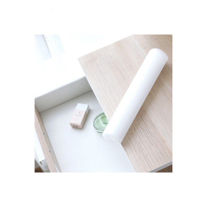 45 Cm X 10 Mt Çok Amaçlı Eva Kaymaz Dolap Içi Çekmece Raf Örtüsü Kaydırmaz Su Geçirmez 10 Metre Rulo