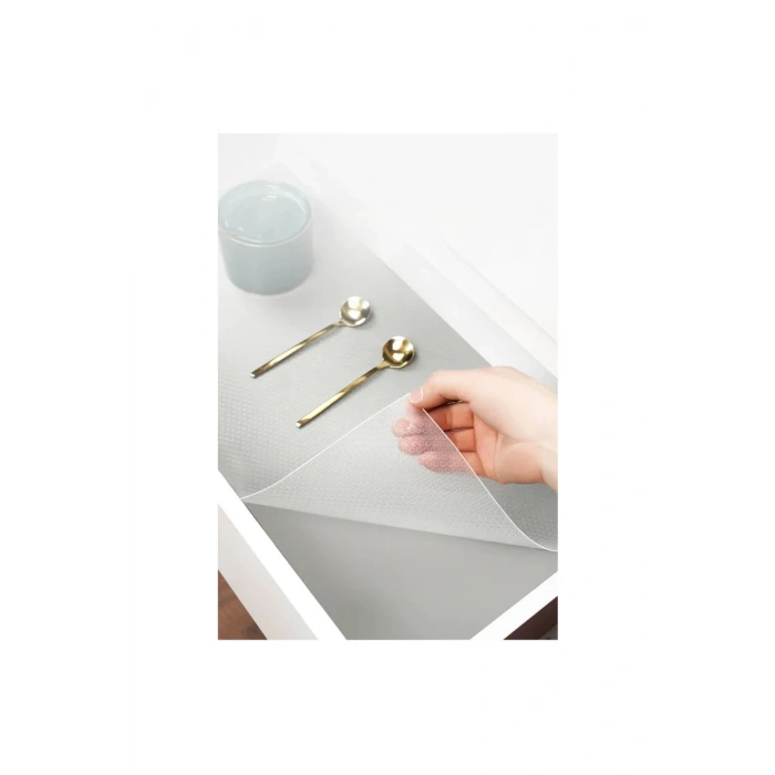 45 Cm X 10 Mt Çok Amaçlı Eva Kaymaz Dolap Içi Çekmece Raf Örtüsü Kaydırmaz Su Geçirmez 10 Metre Rulo