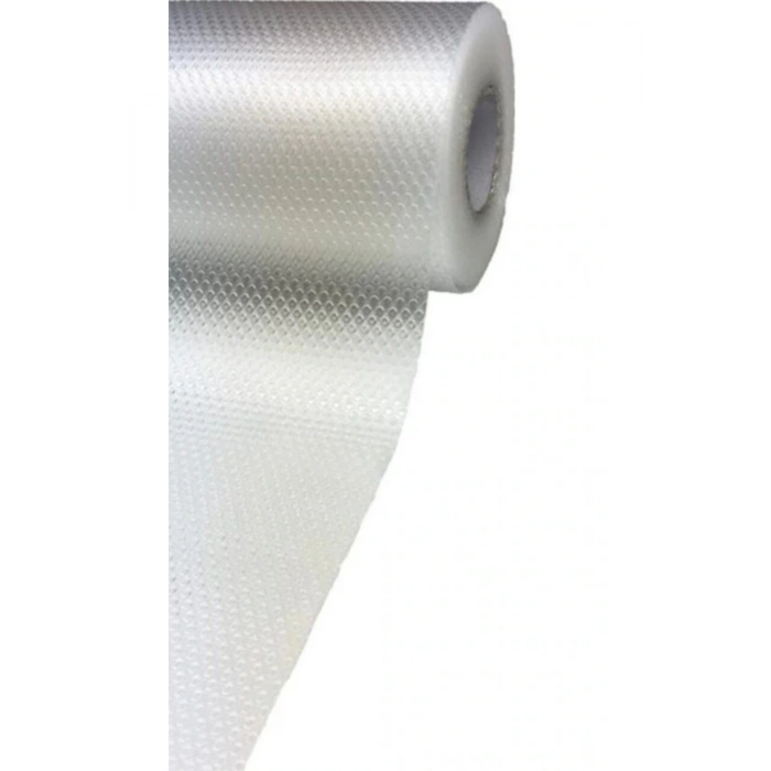 Ayakkabılık İçin Şeffaf Kaymaz Tabanlı Dolap Raf Çekmece Örtüsü - Eva Malzeme - 10 Metre x 45 cm