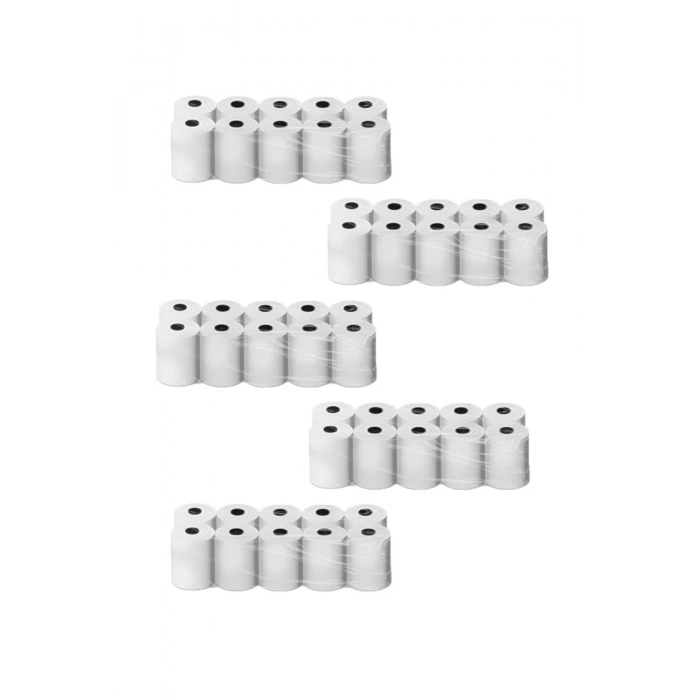 80x30 ( 50 Adisyon Rulosu ) Adisyon Kağıdı Termal Pos Kağıdı 5 Paket