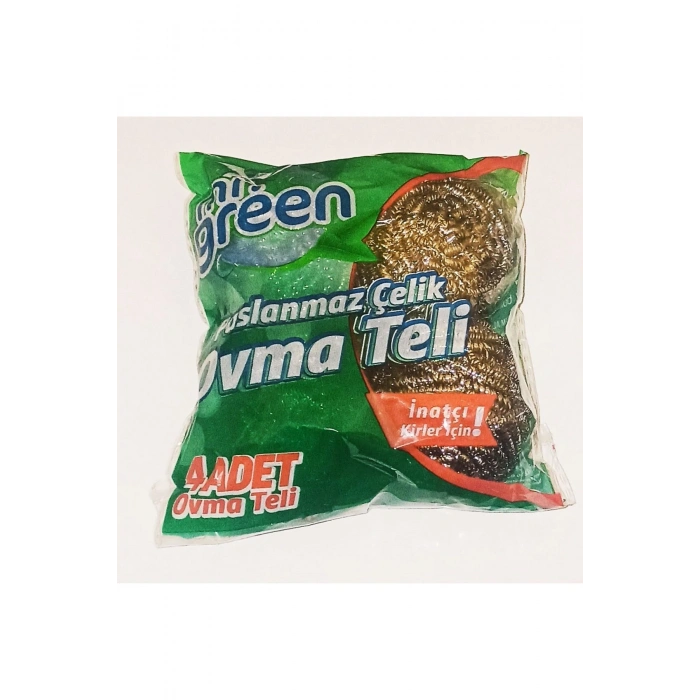 Paslanmaz Çelik Bulaşık Ovma Teli (4 Adet)