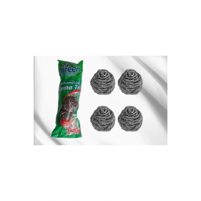 Paslanmaz Çelik Ovma Teli 4 Adet