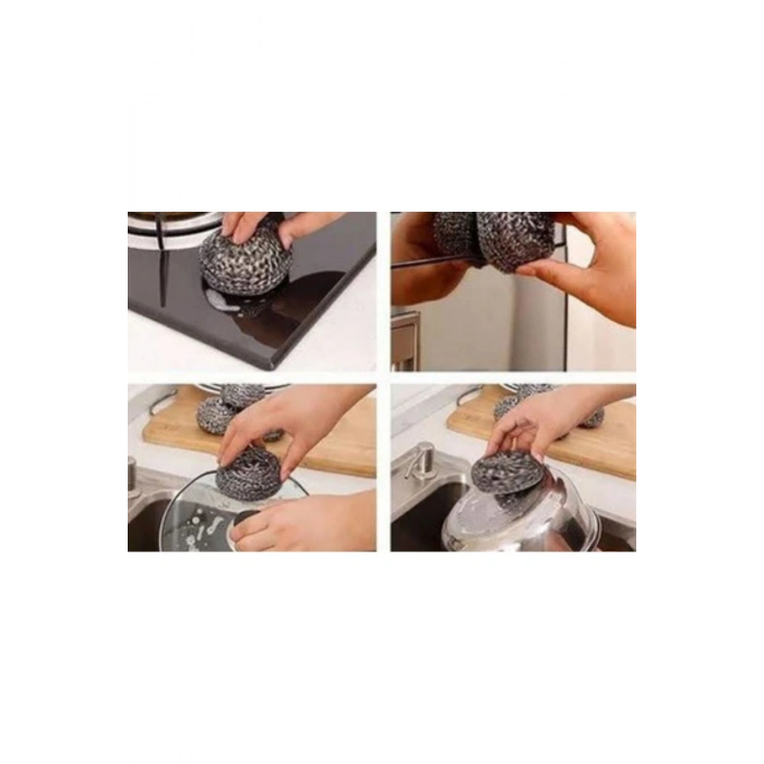 Paslanmaz Çelik Ovma Teli 4 Adet