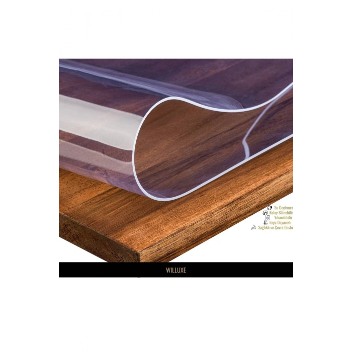 Şeffaf Masa Örtüsü Pvc Şeffaf Kalın Masa Örtüsü 1.4mm Masa Koruyucu