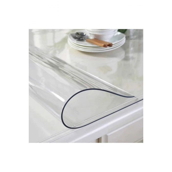 ŞEFFAF MASA ÖRTÜSÜ 90cm X 160cm 1.4mm PVC MASA ÖRTÜSÜ KORUYUCU