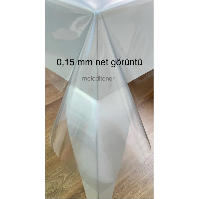 Düz ince şeffaf silinebilir kaymaz 0,15 mm net görüntü pvc naylon muşamba masa örtüsü