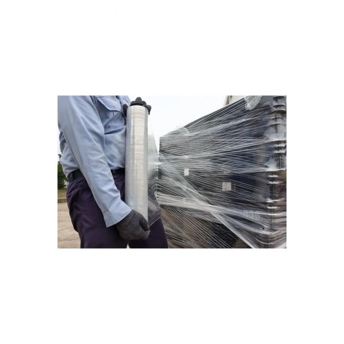 50cm Streç 17mc.kopmaz,yüzeyi Bırakmaz.6 Adet (1 KOLİ 6LI PAKET) Palet,mobilya,nakliye Eşya Sarımı