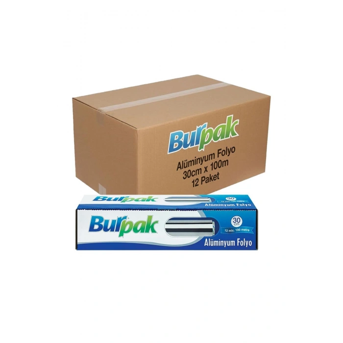 Burpak Alüminyum Folyo 30cm X 100 M 12mic 12 Adet Koli