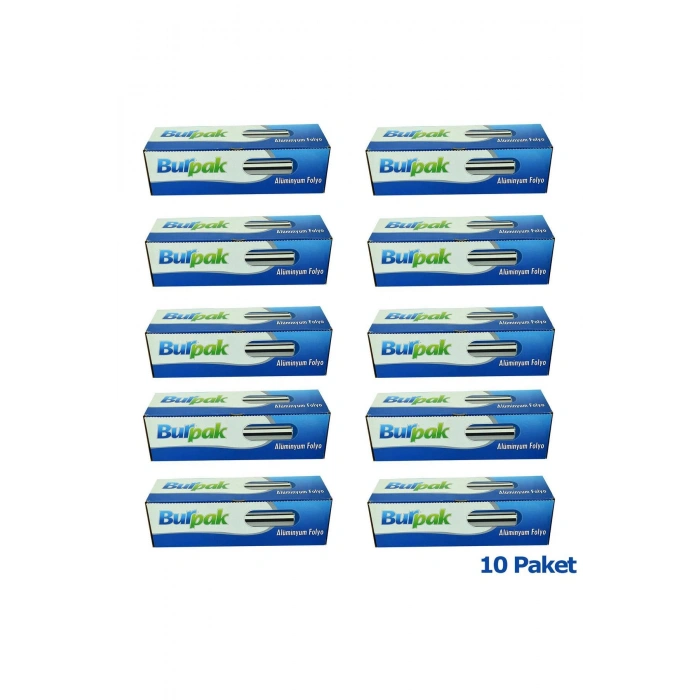 Alüminyum Folyo - 30 Cm. x 100 Metre - 10 Mikron - 10 Paket