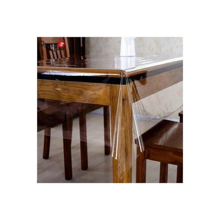 Şeffaf Pvc 0.18 Mm ince Masa Örtüsü Koruyucu