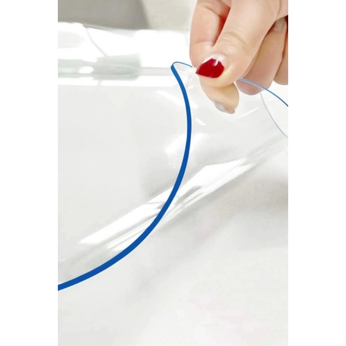 1.4 Mm Net Kalınlık Şeffaf Kalın PVC Masa Koruyucu Mika Masa Örtüsü