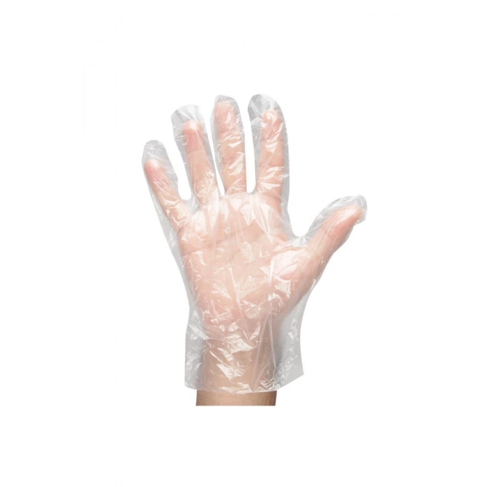 100lü Paket Tek Kullanımlık Hdpe (şeffaf /poşet ) Eldiven Large 12 Kutu (KUTUDA 100LÜ 12 PAKET)