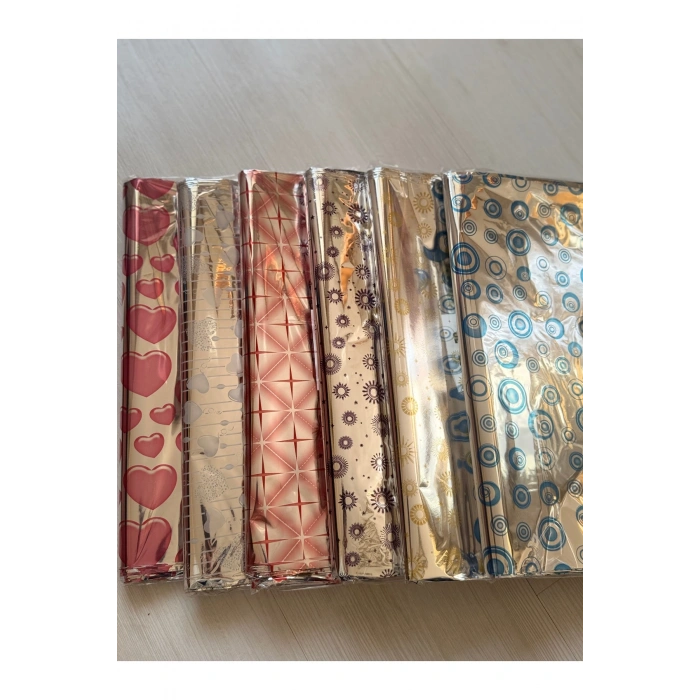 Hediye Paketi Metalize Poşet Kendinden Yapışkanlı Bantlı 35x50 20’lu